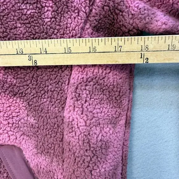 The North Face Half Zip Pullover Hoodie Women's XS Pink Camo Campshire Fleece - Picture 9 of 11